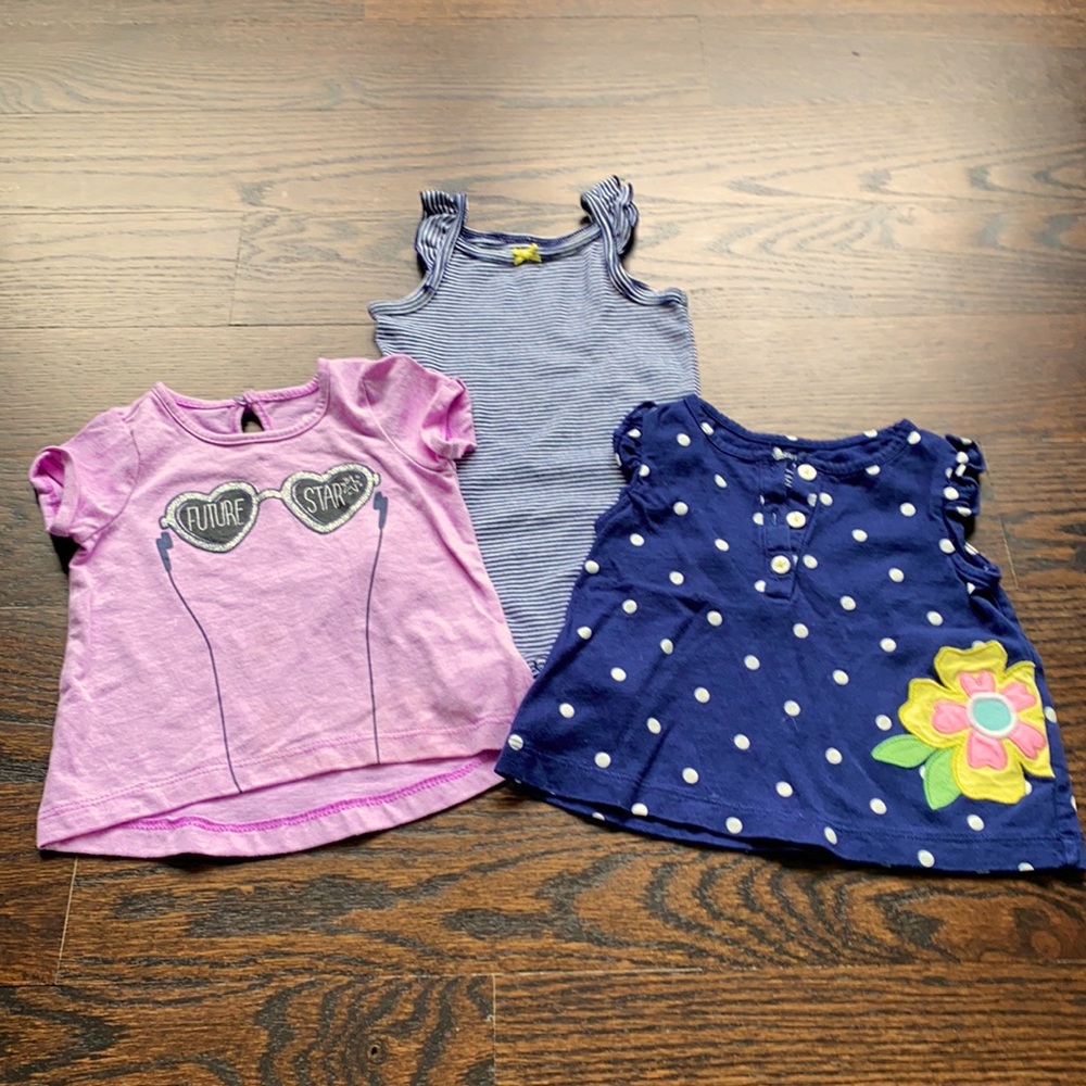 3/$21 Baby Short Sleeve T Shirt & Onesie Bundle